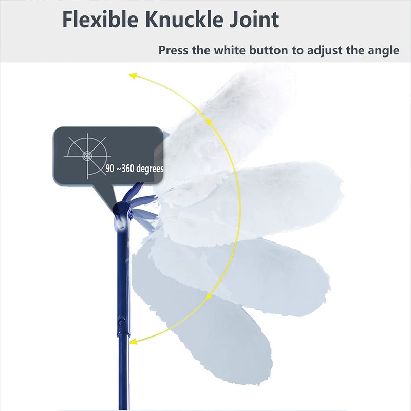 JINYUDOME Disposable Dusters With 1 Long Handle + 20 Duster