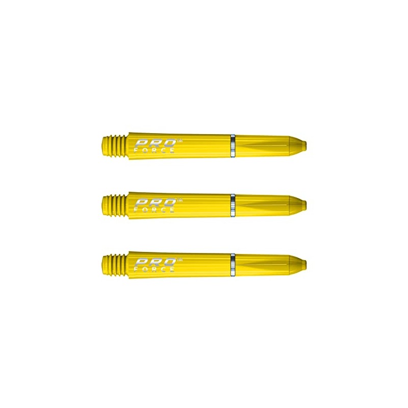 WINMAU Pro-Force Yellow Short Nylon Ring Grip Dart Stems -