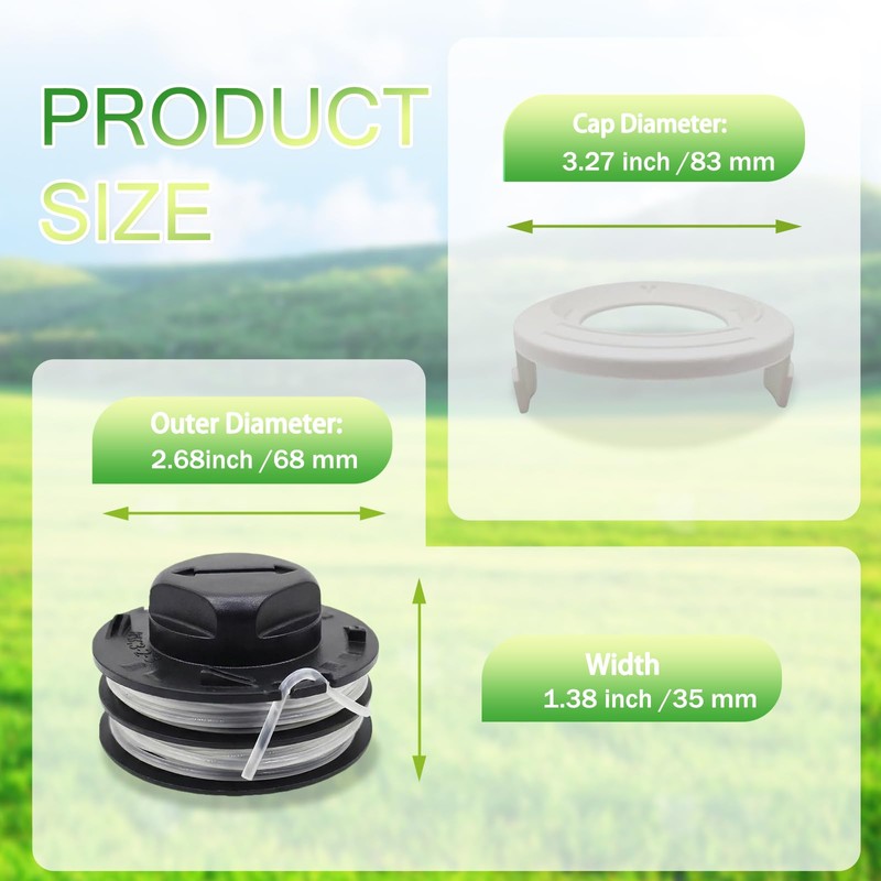 Zzunkn C3-2 Trimmer Head Spool Replacement Kit for Stihl FSA57