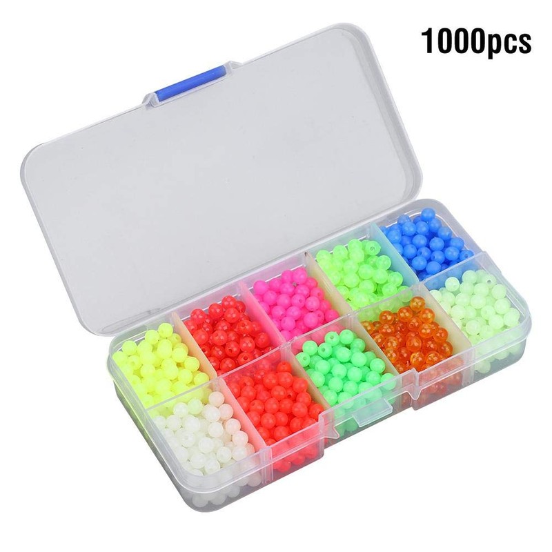 Pack of 1000 Plastic Box Bright Colour Fishing Glow Loose