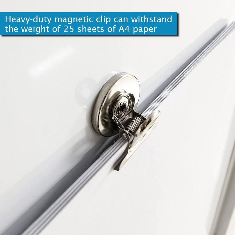 24 Pcs Magnetic Clips, Strong Fridge Magnets Refrigerator Magnets with