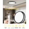 2Pack 16 Inch Remote Control Dimmable LED Flush Mount Ceiling