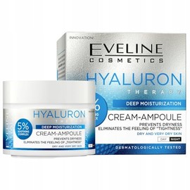 Eveline Cosmetics Hyaluronic Therapy Day / Night Cream Ampoule, 50 ml