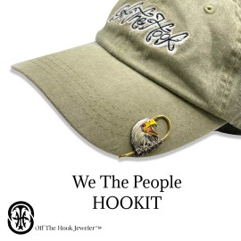 HOOKITS We The People HOOKIT© ... Hat Clip.... Brim Clip.... Money Clip