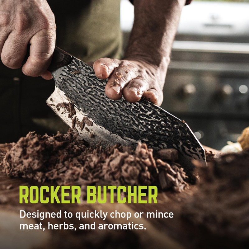 TRUE PrimalForge Butcher Knife | Chop & Mince Aromatics Herbs