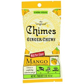 Chimes Ginger Chews Candy, Mango, 1.5 Ounce (Pack of 1)