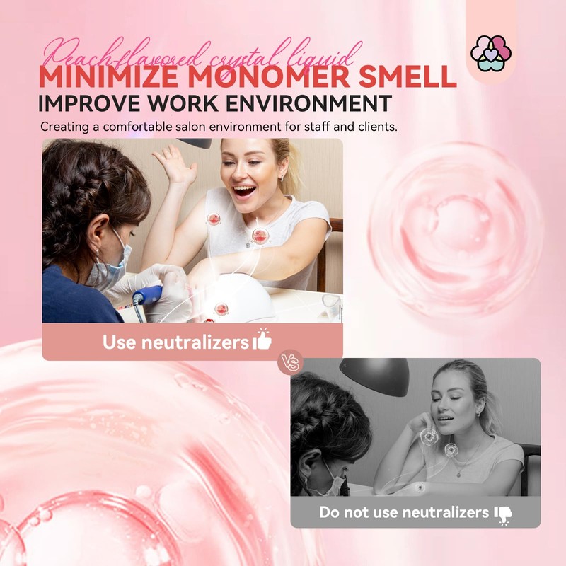 SAVILAND Acrylic Liquid Monomer Odor Neutralizer: 30 ml Peach Scent
