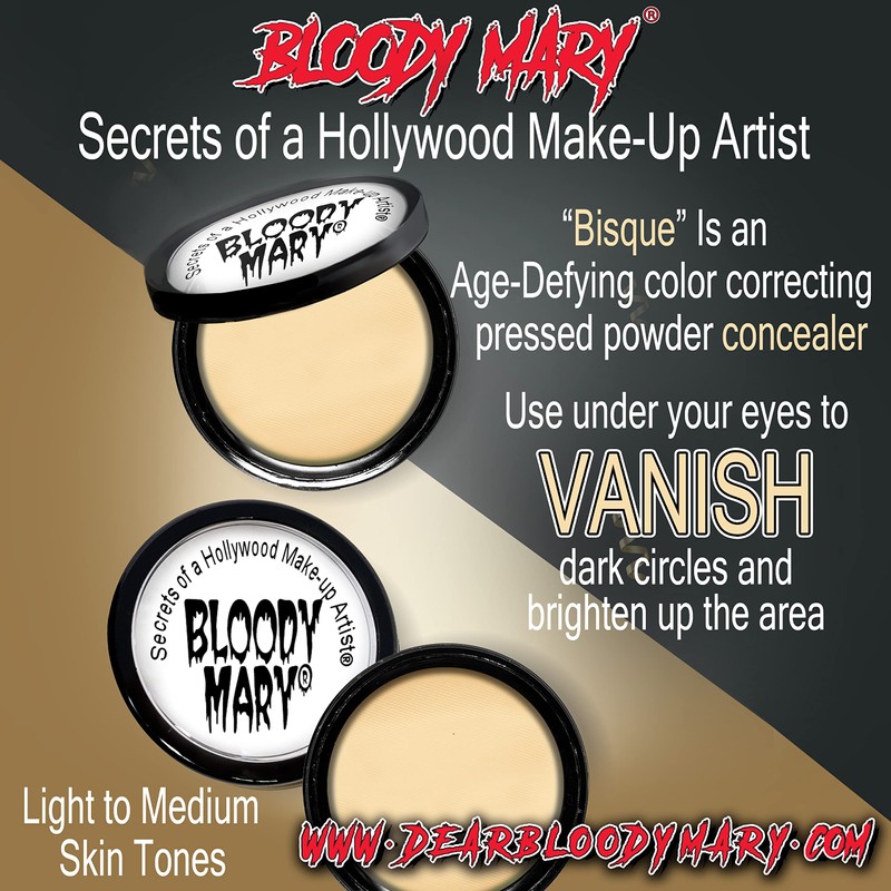 Bisque Under Eye Concealer (Light to Medium Skin Tones) Pressed