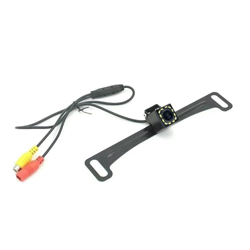 Black Universal Vehicle Backup Camera License Plate Bracket, Installation Holder