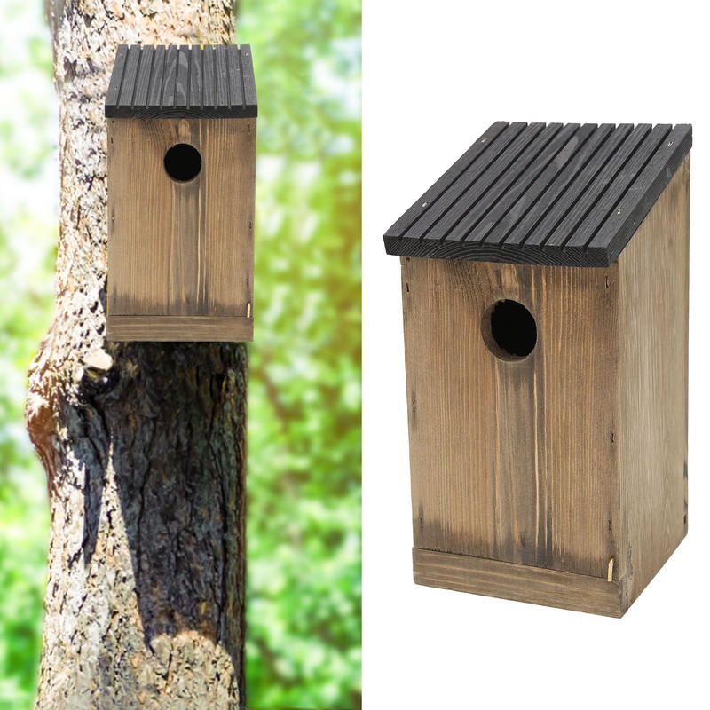 Wooden Pet Bird Nests House Nesting Box Birdhouse Accessories for