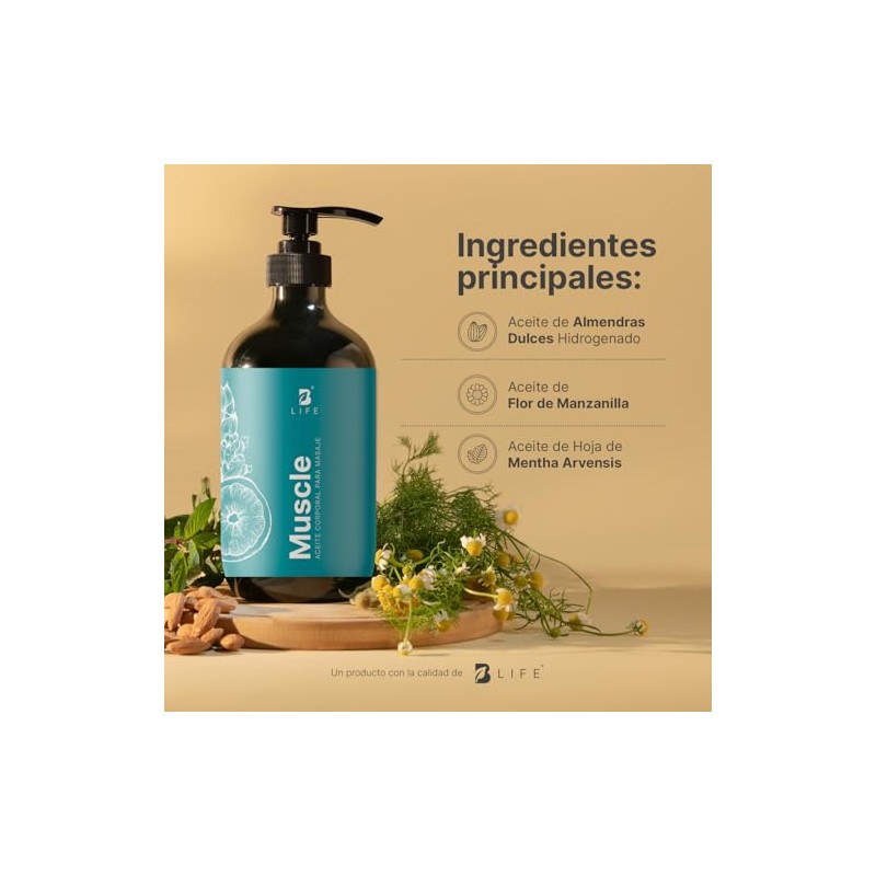 Aceite Corporal 800ml Masaje Relajante Más Ingredientes Naturales Mezcla Aceites
