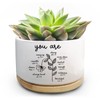Jutasty Christian Religious Gifts for Women, Succulent Plant Pot, Cactus