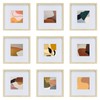 HEART ART 8x8 Natural Wood Picture Frame Set of 9,Display