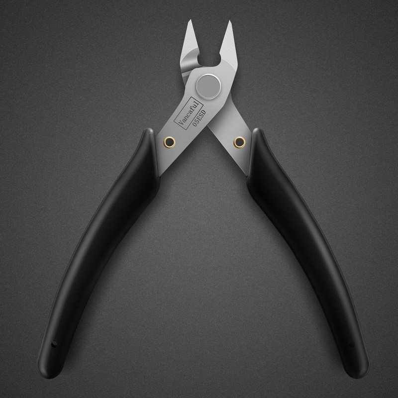 VANCAFUL Wire Cutter, Flush Cutter, ESD Micro Cutter, Stainless Steel