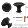30 Pack Round Kitchen Cabinet Knobs, Fitepro 1.2" 30mm Flat