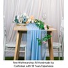 Chiffon Table Runner 29x120 Inches Baby Blue Wedding Table Runners