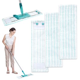 Sprifityy 3 Pack Replacement Mop Covers for Leifheit Profi XL/Leifheit Profi/Micro Duo and Other Mops, Floor Mop Replacement Cover with 2 Fibre System, Stains Quickly Remove, for All Floors