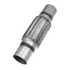 Partuto 1 Pcs 2"x6"x10" Universal Car Exhaust Flex Pipe -
