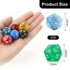 Anevios 50 Piece Colourful Dice Set Polyhedral Dice d20 with