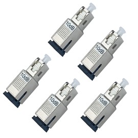 5Pcs 10dB SC-UPC Fiber Optic attenuator, Fiber Signal Attenuation Converter, SC Inserts Connector