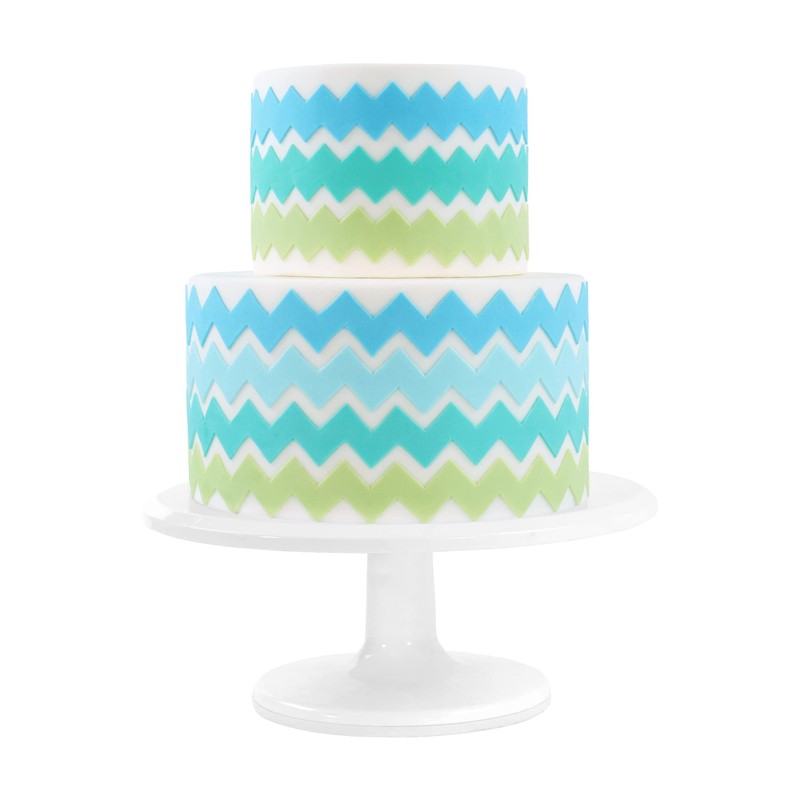 PME IMC230 Infinity MultiCutter-Zig Zag, Set of 2, Plastic, Blau