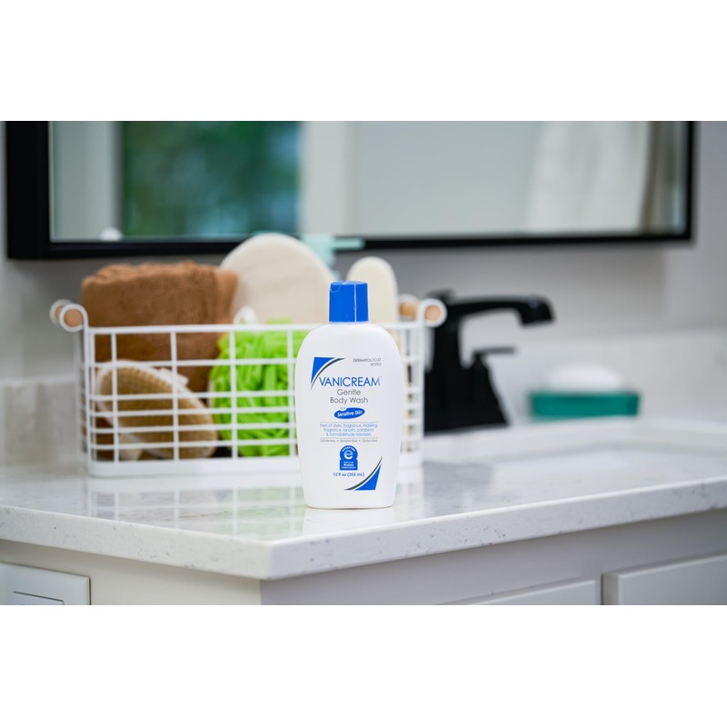 Vanicream Gentle Body Wash, 12 Fl Oz, Formulated without Common