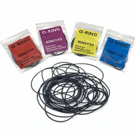 O-Ring Watch Gaskets Replacement Kit Set, Waterproof O Ring Watch Rubber Seal Washers Set 0.5mm 0.6mm 0.7mm 0.8mm Watch Back Cover Seal Gaskets Repair Tools Kits