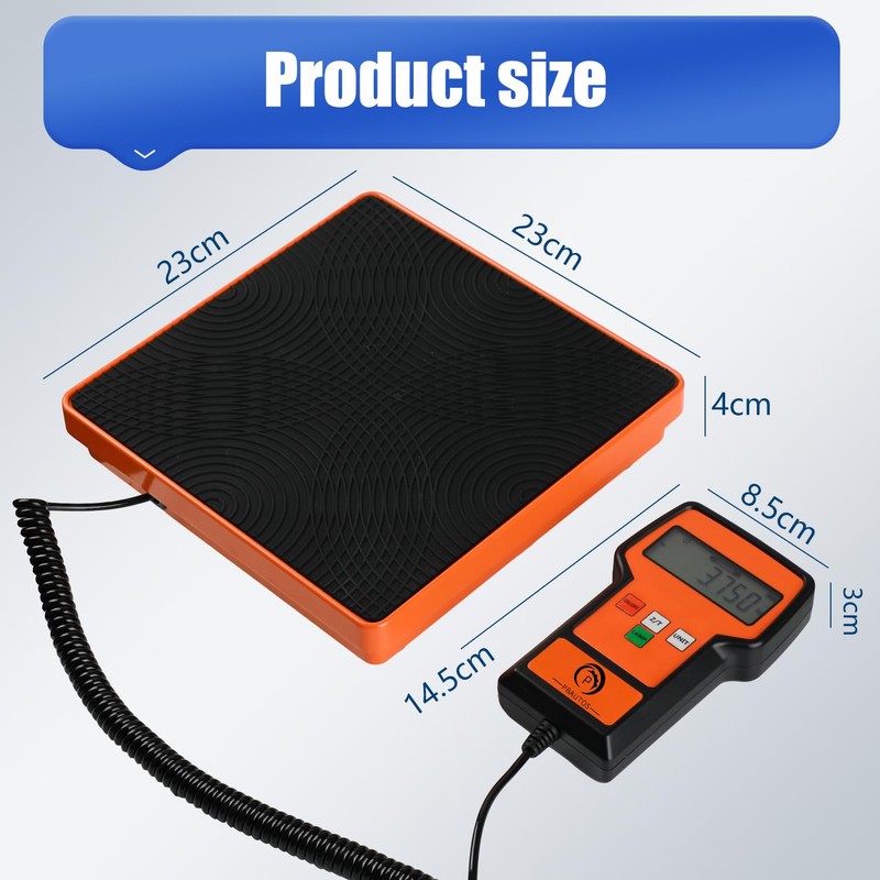P PBAUTOS 110LBS Electronic Digital Refrigerant Charging Weight Scale with