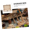 ABOOFAN Wooden Jewelry Box with Hinged Lid Sturdy Organizer for