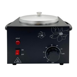 Calentador de Cera de Un Solo Recipiente, Máquina Eléctrica Profesional para Depilación Facial, Equipo de Spa con Temperatura Ajustable (Negro)