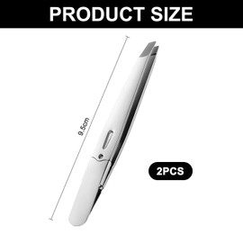 2 Pieces Oblique Eyebrow Tweezers, Stainless Steel Tweezers, Beauty Tools, Eyebrow Plucking Tweezers, Clamping Tools
