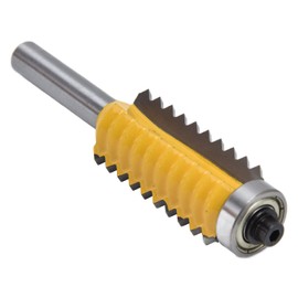 Reversible Finger Glue Joint Router Bit, Finger Joint Router Bit V Joint Router Bit Long Service Life for Milling(8*55mm)