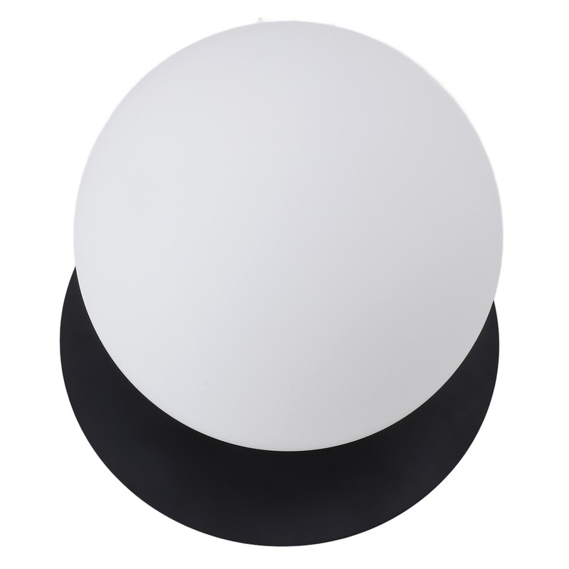 White Glass Globe Ceiling Light 18cm Diameter G9 Base Globe