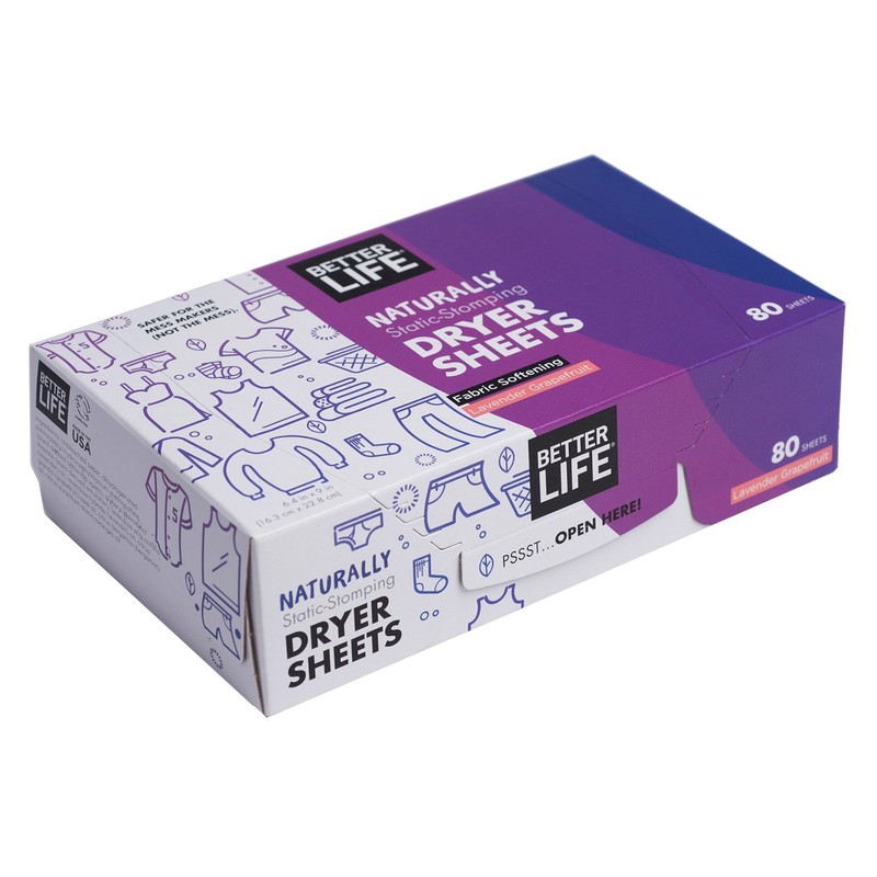 Better Life Dryer Sheets, Fabric Softener Sheets for Fresh Laundry,