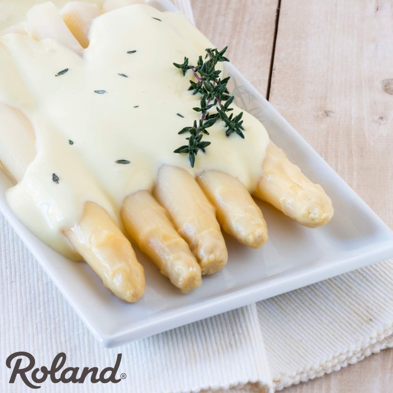 Roland Foods Canned White Asparagus Spears in Brine, 14.1 Ounce