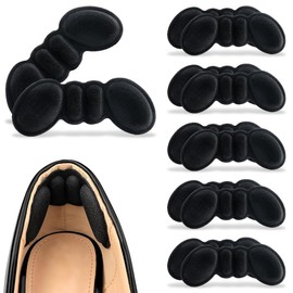 BDEPSTR 6 Paar Fersenpolster Schuheinlagen, Selbstklebend Fersenschutz Fersenkissen für zu große Schuhe & Stiefel Schuhfüller Heel, Gegen Reibung Heel Pads für Männer Frauen-A