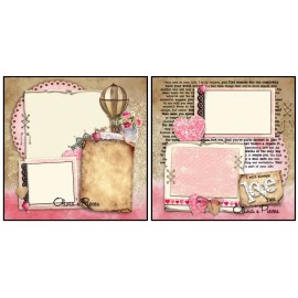 Olivia's Pieces Always Love You- Pre made Scrapbook Pages PRINTED Layout - OliviasPieces