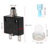 5A Thermal Circuit Breaker with Quick Connect Terminals Waterproof Cap