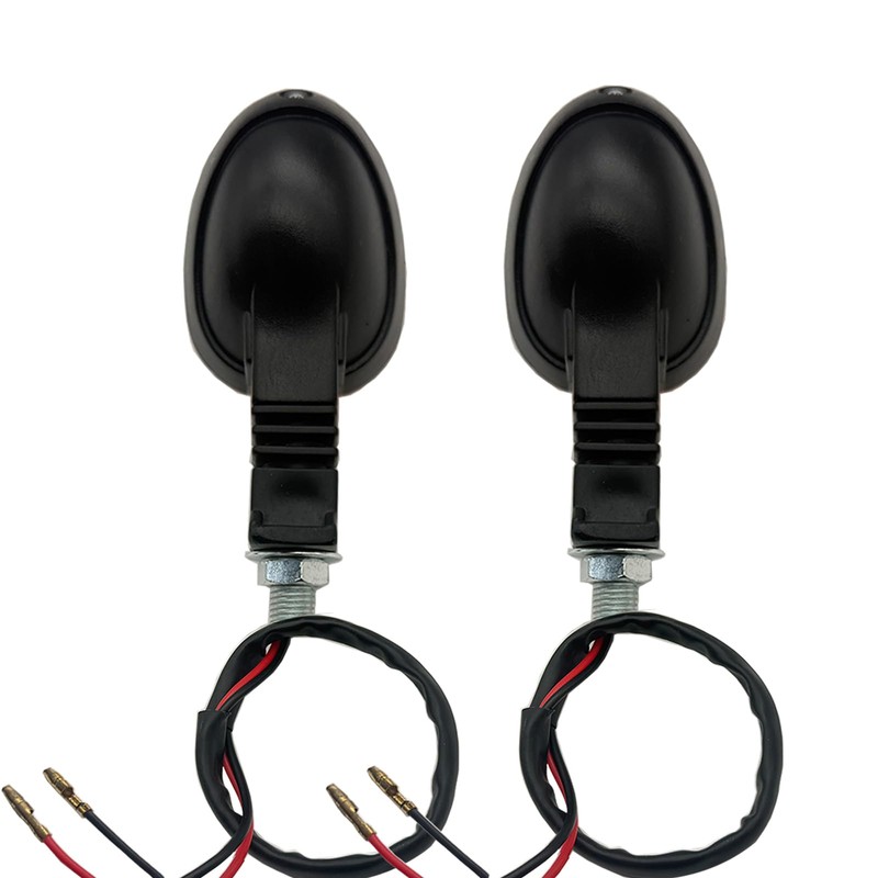 2Pcs Motorcycle Turn Signals Indicator Lights (Clear Shell)