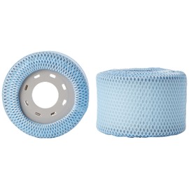MSPAUK B0303604/B0303499 Latest Filter Cartridges with Protective Nets Mesh Cover 90 Pleats Strainer Twin Pack Pool Bubble Spa Accessories-Suitable for All Mspa Hot Tubs, White