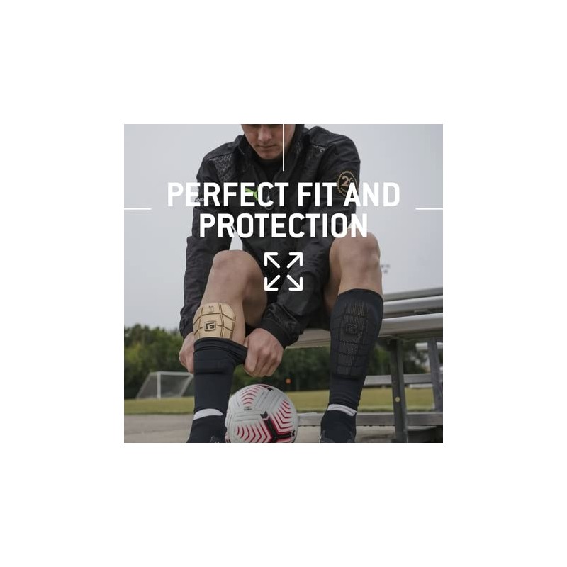 G-Form Pro-S Blade Football Shin Guards - Gold, Medium