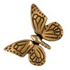 Monarch Butterfly Doorbell Ringer - Brass/Bronze