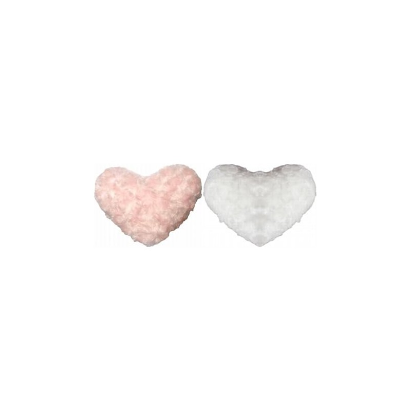 VX Plush Heart Shaped Mini Cushion 2pcs 20cm Decorative Pillow,