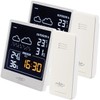 infactory Digital Barometer: Set of 2 Weather Station with Outdoor