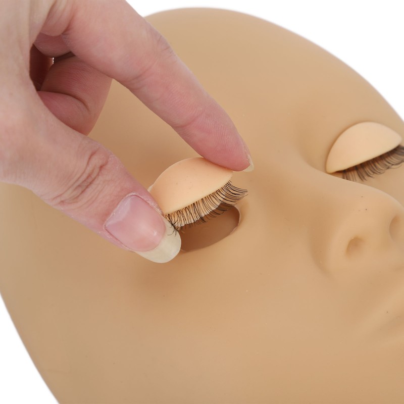 Eyelash Mannequin Head High Simulation Elastic Washable Soft Silicone Makeup