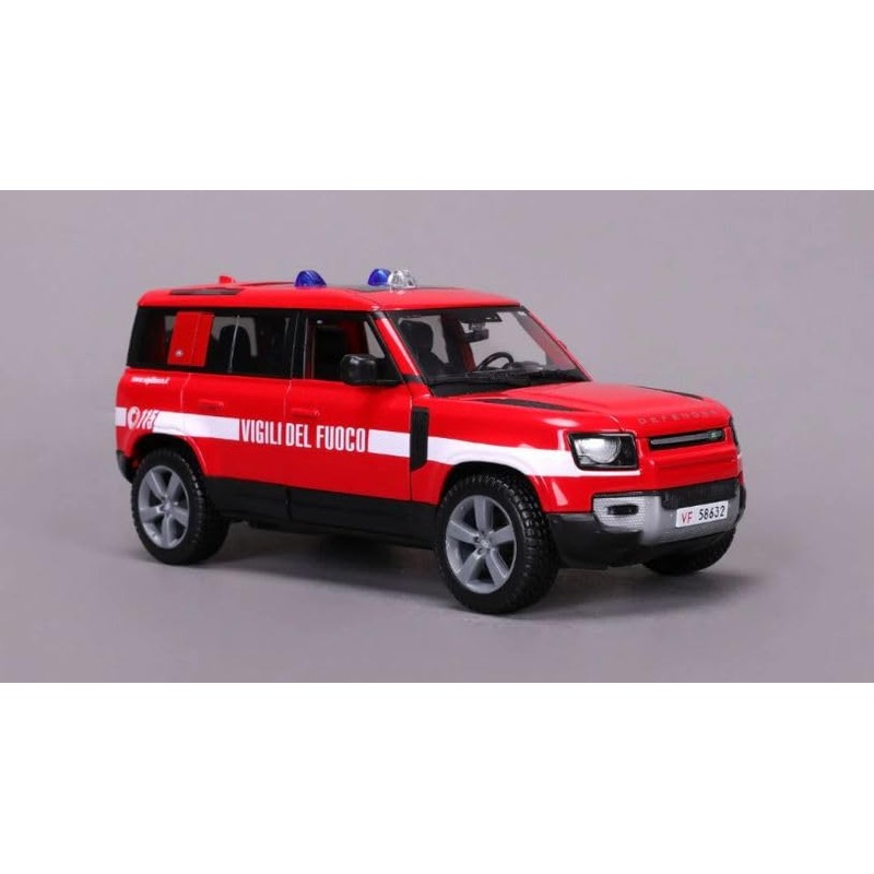 Burago Land Rover Defender Fire Brigade Model 1:24 Scale Italian