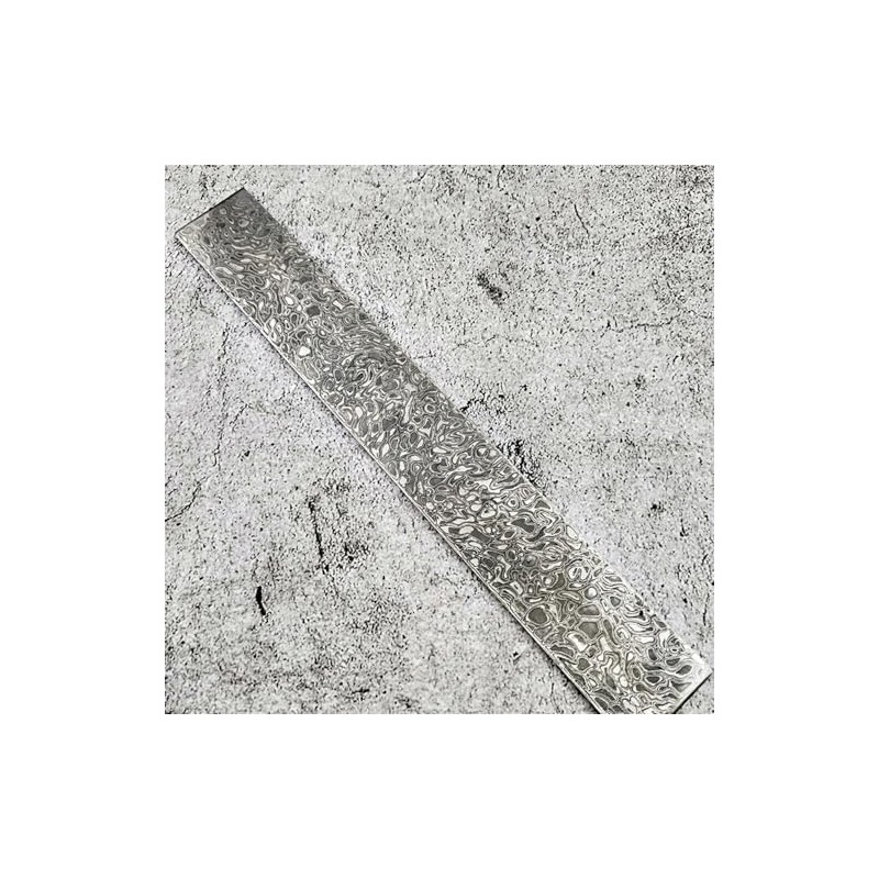 TEAMWILL 7Kinds Pattern VG10 Damascus Steel Billet Bars Material Knife