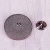 Broche de solapa de metal redondo para ropa, mochila, sombrero,