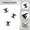 30 Pcs Replacement Rivets, Push in Strap Button Black Rivets