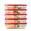Rubbermaid EasyFindLids Meal Prep Containers 5.5 Cup Red